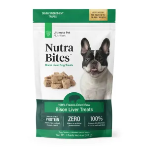 Ultimate Pet Nutrition Nutra Bites Freeze Dried Bison Liver Treats (4 oz)