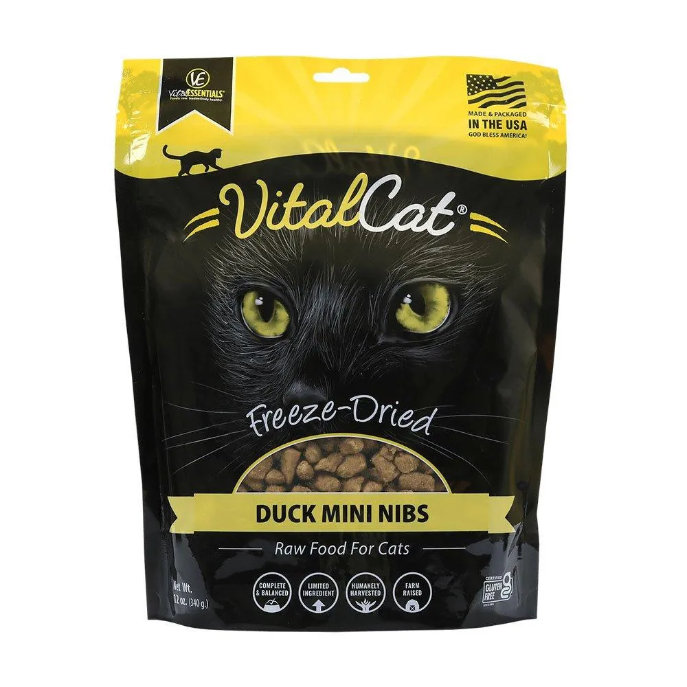 Vital Essentials Freeze-Dried Raw Duck Entrée Mini Nibs Cat Food