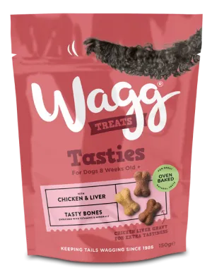 Wagg Tasty Bones with Chicken & Liver 150g