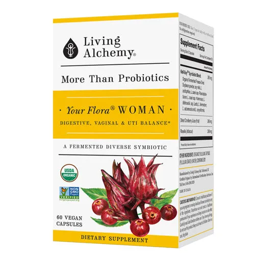 Your Flora Probiotics Woman Vaginal & UT Health 60 Caps By Living Alchemy