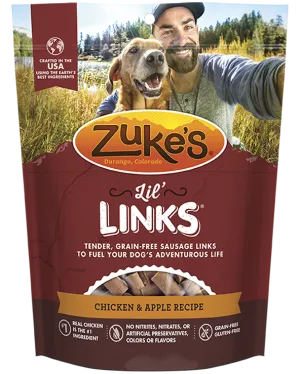 Zukes Lil' Links Grain Free Chicken and Apple Recipe for Dogs